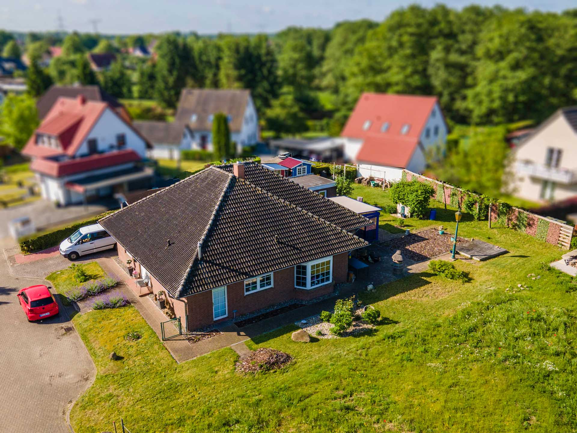 Schöner Winkelbungalow am Rande von Stralsund