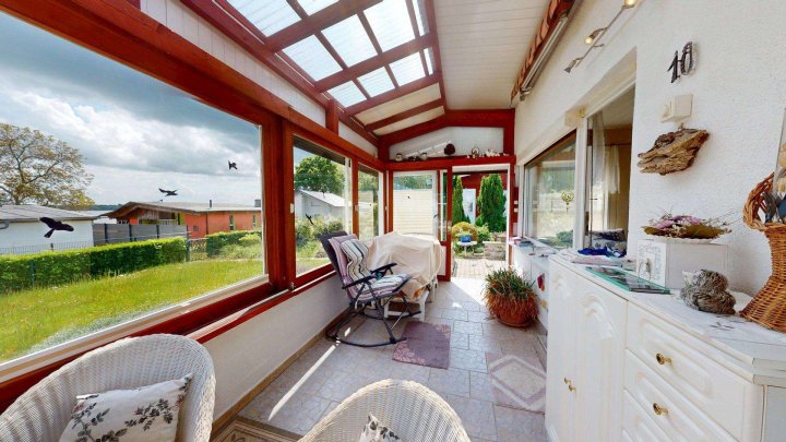 Eigentumsgrundstück mit Ferienbungalow mit Wasserblick in Drigge auf der Insel Rügen