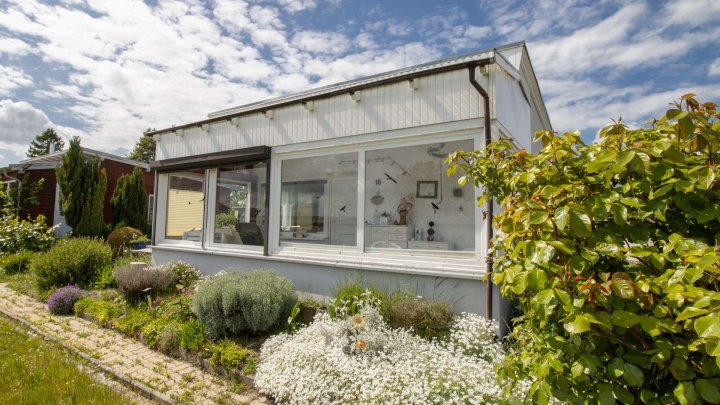Eigentumsgrundstück mit Ferienbungalow mit Wasserblick in Drigge auf der Insel Rügen