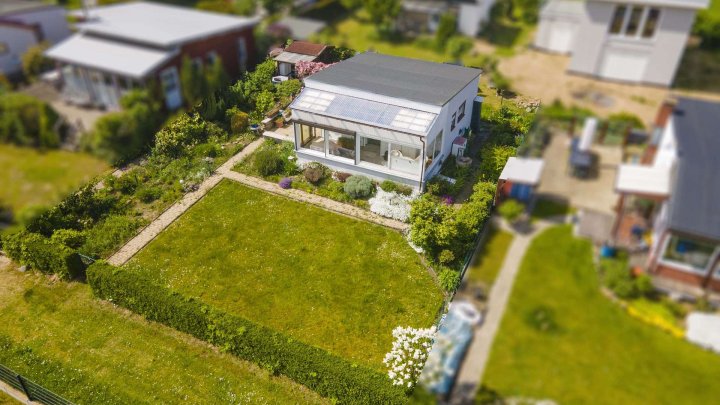 Eigentumsgrundstück mit Ferienbungalow mit Wasserblick in Drigge auf der Insel Rügen